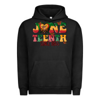 Pigment Black juneteenth since 1865 with heart Urban Hoodie - texasbilliewilder