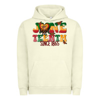 Pigment Pistachio juneteenth since 1865 with heart Urban Hoodie - texasbilliewilder