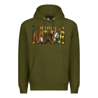 Army Green army mom Premium Hoodie - texasbilliewilder