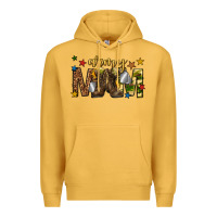 Mustard army mom Premium Hoodie - texasbilliewilder