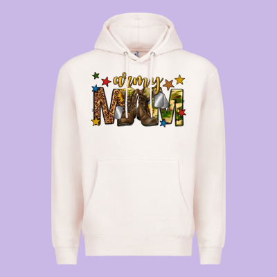 Army Mom Premium Hoodie Designed By Texasbilliewilder