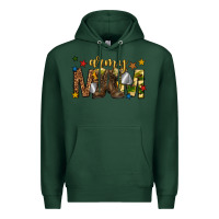Sports Green army mom Premium Hoodie - texasbilliewilder