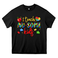 Black i teach au some kids Heavy Core Tee - LillyAllenDesigns