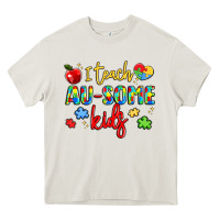 Cream i teach au some kids Heavy Core Tee - LillyAllenDesigns