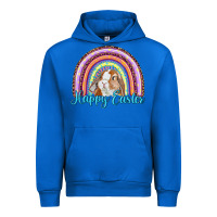 Cobalt happy easter rainbow bunny Urban Hoodie - RanaPortraitStore