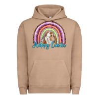 Pigment Burro happy easter rainbow bunny Urban Hoodie - RanaPortraitStore