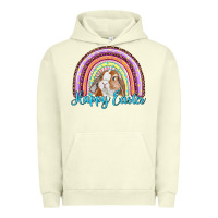 Pigment Pistachio happy easter rainbow bunny Urban Hoodie - RanaPortraitStore