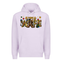 Lilac army wife western Premium Hoodie - texasbilliewilder