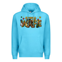 Ocean Blue army wife western Premium Hoodie - texasbilliewilder