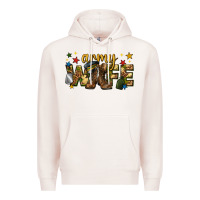 Pale Pink army wife western Premium Hoodie - texasbilliewilder