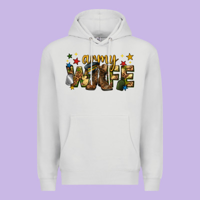 Army Wife Western Premium Hoodie Designed By Texasbilliewilder