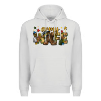Dove Grey army wife western Premium Hoodie - texasbilliewilder