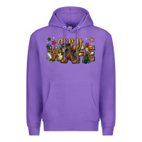 Purple army wife western Premium Hoodie - texasbilliewilder
