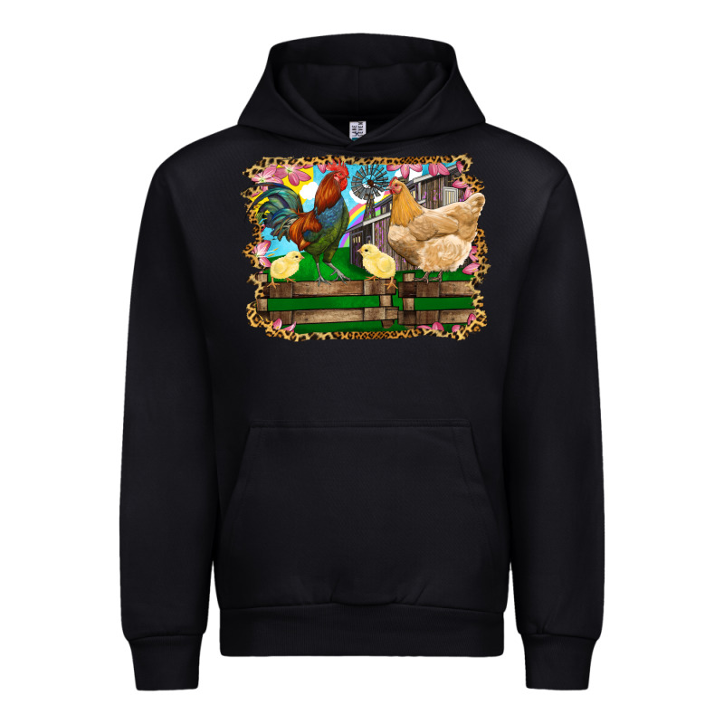Happy Easter Rooster Chicken And Chick Urban Hoodie by RanaPortraitStore | Teevron