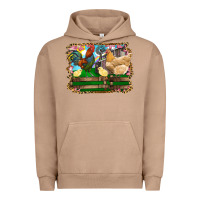 Pigment Burro Happy easter rooster chicken and chick Urban Hoodie - RanaPortraitStore