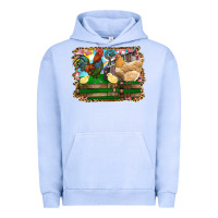 Pigment Grape Ice Happy easter rooster chicken and chick Urban Hoodie - RanaPortraitStore
