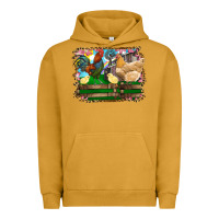 Pigment Peanut Butter Happy easter rooster chicken and chick Urban Hoodie - RanaPortraitStore