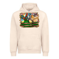 Sandshell Happy easter rooster chicken and chick Urban Hoodie - RanaPortraitStore