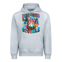 Heather Grey campfires and coctails Urban Hoodie - Zillion Design Studio