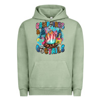 Pigment Oil Green campfires and coctails Urban Hoodie - Zillion Design Studio