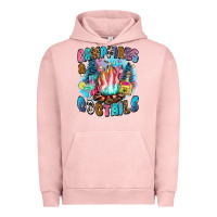 Pigment Salmon campfires and coctails Urban Hoodie - Zillion Design Studio