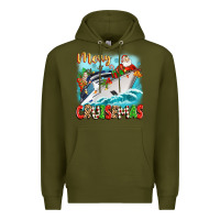 Army Green merry cruisemas Premium Hoodie - Zillion Design Studio