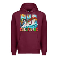 Burgundy merry cruisemas Premium Hoodie - Zillion Design Studio
