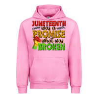 Fuchsia Pink juneteenth was a promise what was broken Urban Hoodie - texasbilliewilder