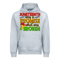Heather Grey juneteenth was a promise what was broken Urban Hoodie - texasbilliewilder