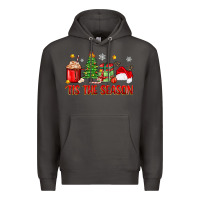 Smoke 'tis the season christmas Premium Hoodie - Zillion Design Studio