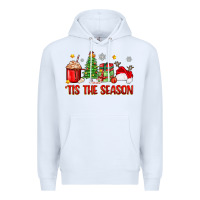 White 'tis the season christmas Premium Hoodie - Zillion Design Studio