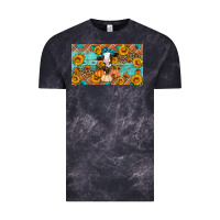 Cloud Black Fall cow Vintage Tee - Artiststas