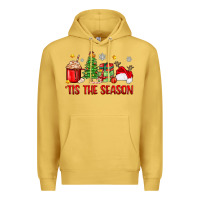 Antique Gold 'tis the season christmas Premium Hoodie - Zillion Design Studio