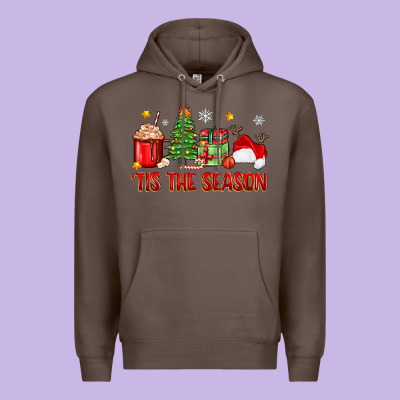 'tis The Season Christmas Premium Hoodie Designed By Zillion Design Studio