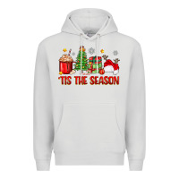 Dove Grey 'tis the season christmas Premium Hoodie - Zillion Design Studio