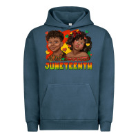 Pigment Midnight Navy juneteenth with afro black kids Urban Hoodie - texasbilliewilder