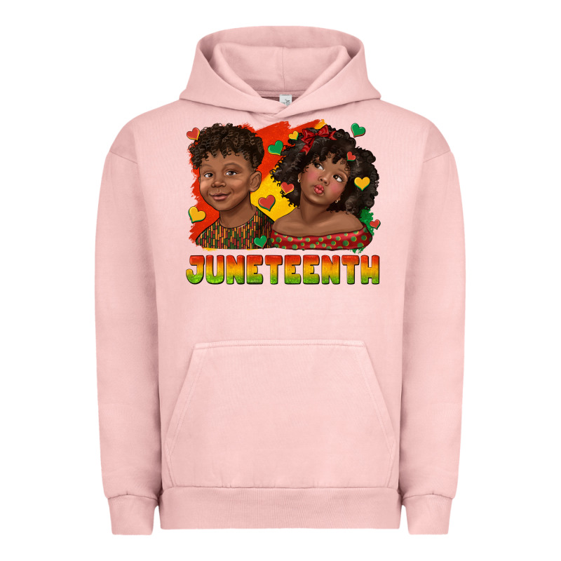 Juneteenth With Afro Black Kids Urban Hoodie by texasbilliewilder | Teevron