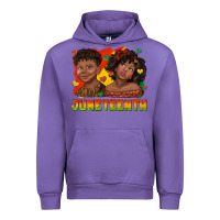 Tulip juneteenth with afro black kids Urban Hoodie - texasbilliewilder
