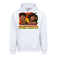 White juneteenth with afro black kids Urban Hoodie - texasbilliewilder