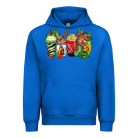 Cobalt tiger coffee cups Urban Hoodie - Zillion Design Studio
