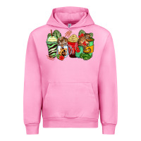 Fuchsia Pink tiger coffee cups Urban Hoodie - Zillion Design Studio