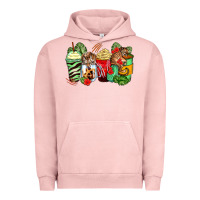 Pigment Salmon tiger coffee cups Urban Hoodie - Zillion Design Studio
