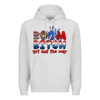 Dove Grey boom bitch get out the way Premium Hoodie - texasbilliewilder