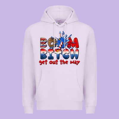 Boom Bitch Get Out The Way Premium Hoodie Designed By Texasbilliewilder