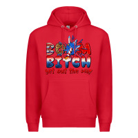 Red boom bitch get out the way Premium Hoodie - texasbilliewilder