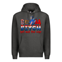 Charcoal Heather boom bitch get out the way Premium Hoodie - texasbilliewilder