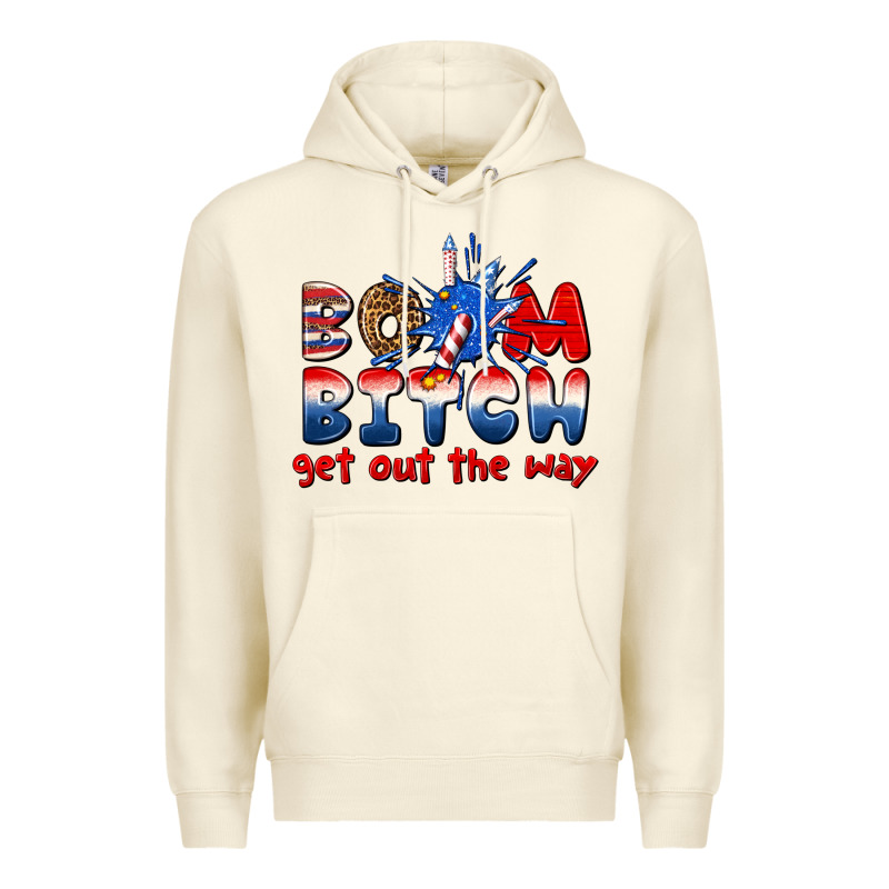 Boom Bitch Get Out The Way Premium Hoodie by texasbilliewilder | Teevron