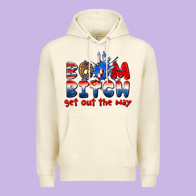 Boom Bitch Get Out The Way Premium Hoodie Designed By Texasbilliewilder
