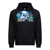 Foreset Green wolf coffee cups Urban Hoodie - Zillion Design Studio