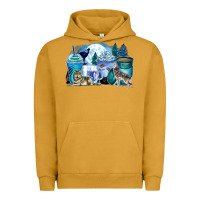 Pigment Peanut Butter wolf coffee cups Urban Hoodie - Zillion Design Studio